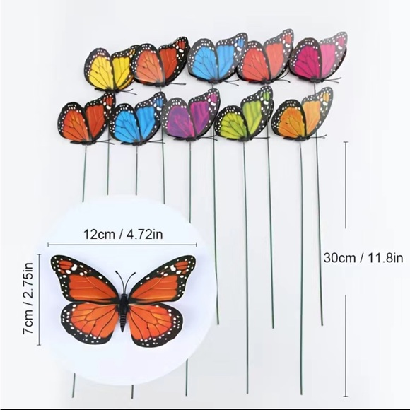 Butterfly Garden/Plant Sticks Set of 10 - Picture 6 of 8